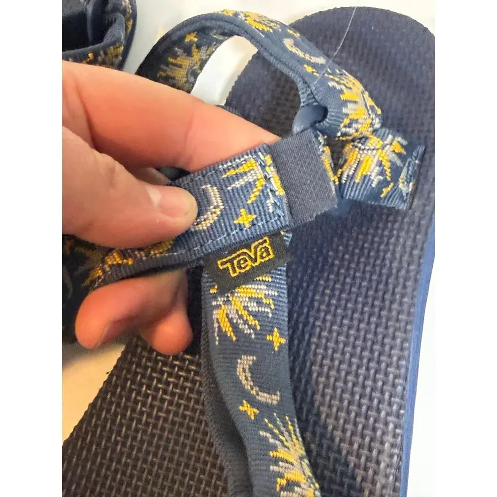 Teva Original Universal Sandal Womens 11 Navy Blue Celestial Sun Moon 1003987